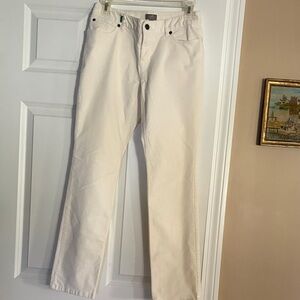 J. Jill Cream Straight Leg Pants